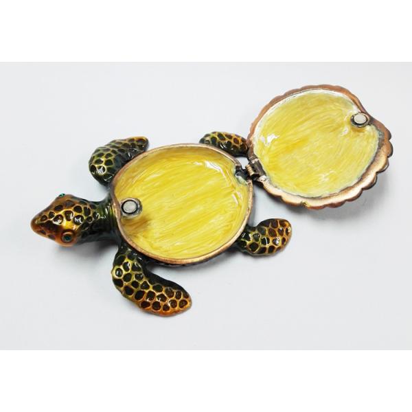 Turtle jeweled animal trinket box turtle trinket jewelry box turtles antique pewter jewelry box