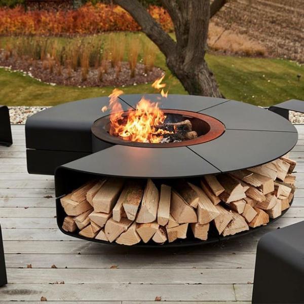 Fogo sem fumaça Pit Table For Garden Furniture das multi chaminés exteriores funcionais