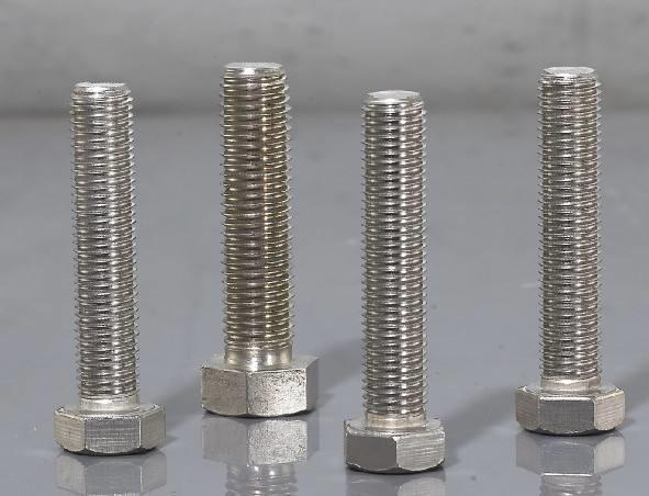 Grade 8.8 Galvanized Hex Bolts Din 933 Stainless Steel Zinc Plated M3 - M42 Size