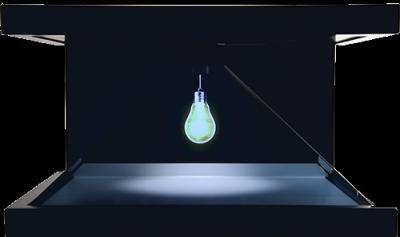 Pirâmide inovativa do holograma, exposição do holograma 3D para a jóia/perfume e telemóvel