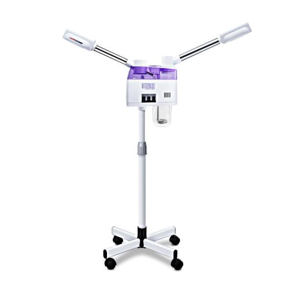 750W ABS Plastic 3 In 1 Spa Face Steamer Professional With Magnifying Light Electric
