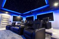 110V - cor clara do RGB dos painéis de teto da estrela da fibra ótica 220V para o cinema da casa