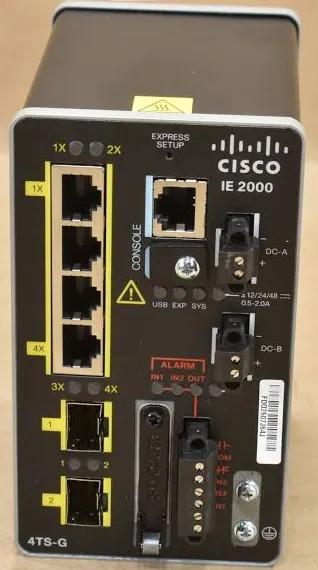 Commutateur Cisco de qualité industrielle avec ports Gigabit et support IEEE 1588v2 - IE-2000-4TS-G-B