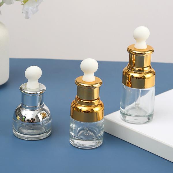 Customized Colors Glass Bottle Alu dropper Senior PAK Warehouse Pipette Oils Serum Ear Dropper Oil Bottle Chemist Glass Dropper Bottles