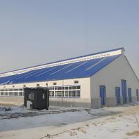 Produits laitiers Agriculture bâtiment en acier à cadre facile à installer Structure préfabriquée en acier léger