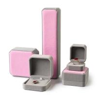 Rigid Cardboard Flocking Jewelry Boxes For Rings Necklaces Earrings And Bracelets