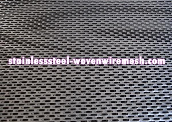 Galvanized Decorative Perforated Sheet Metal , Perforated Aluminium Mesh Sheet