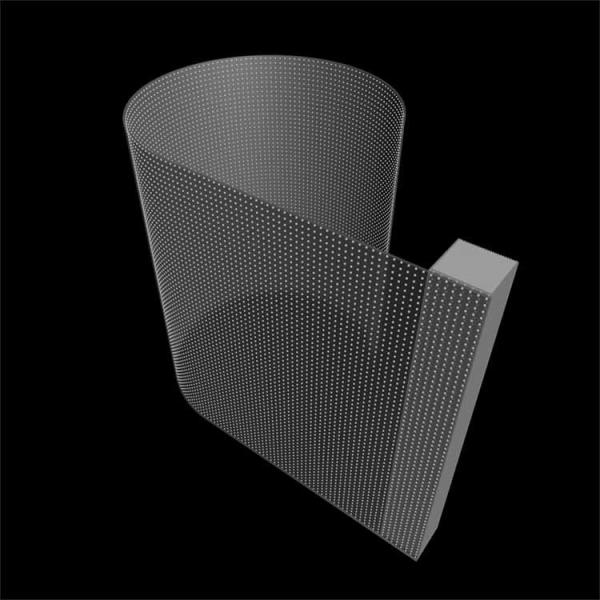 personnaliser l'écran adhésif à LED transparente sur verre avec lumière et minceur Publicité Mur vidéo P20 DC5V WE2121RGB