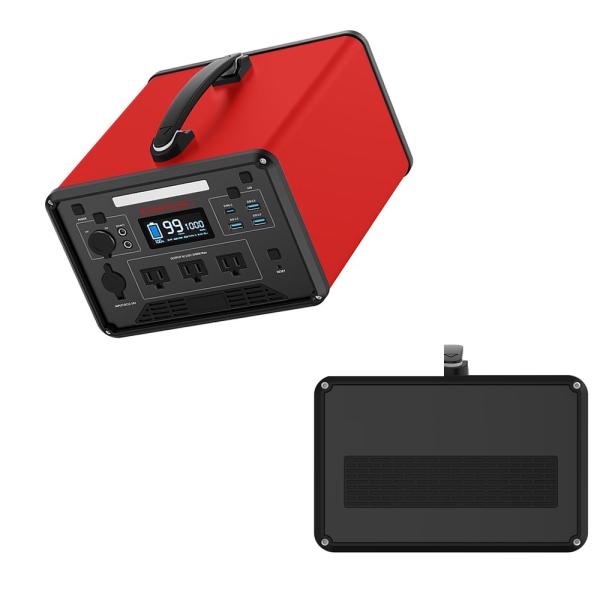 Multiscene 1280Wh Rechargeable Portable Power Supply For Camping Aluminum Housing