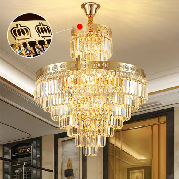 Decoração moderna do casamento de Crystal Pendant Light Living Room da forma