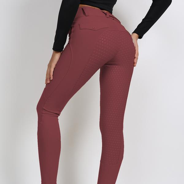 Красные быстросохнущие бриджи для верховой езды 4 Seasons Professional для конного спорта