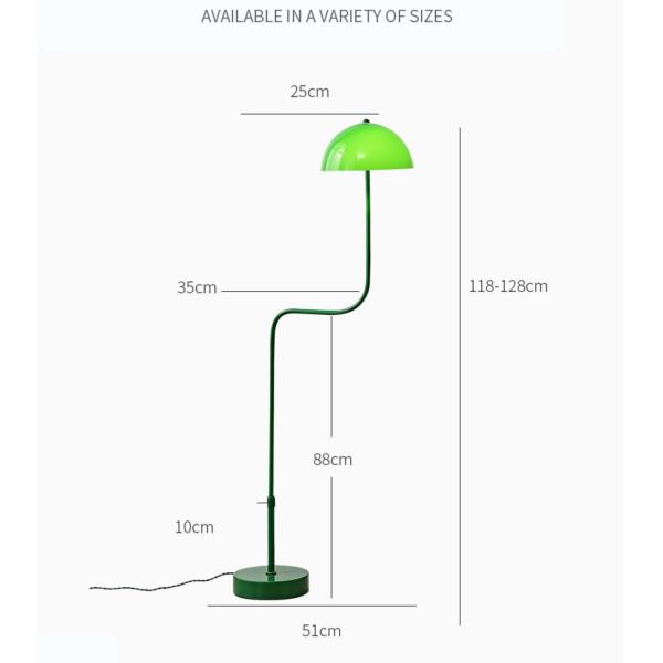 Cabeceira criativa Bean Sprout Lamp do quarto do estudo da lâmpada de Sofa Next To The Floor da sala de Emerald Green Atmosphere Lamp Living