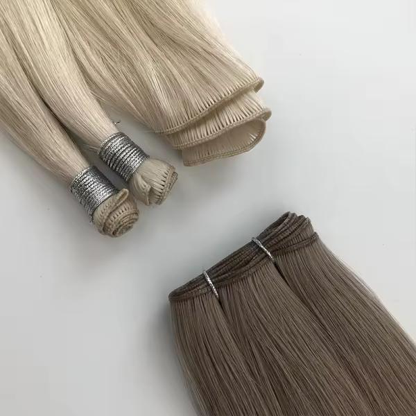 Double Drawn 100% Human Hair Genius Weft Trend Russian Thin Invisible Hair Extensions