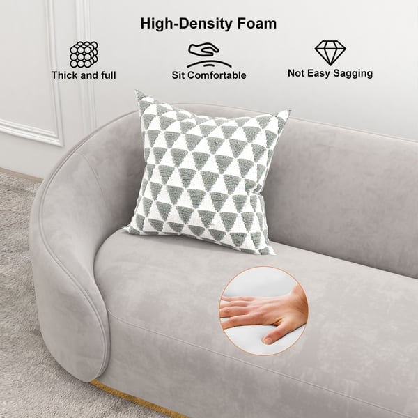 Customizable Size Modern Design Style Velvet Sofa Set with Sectional Upholstery Cover