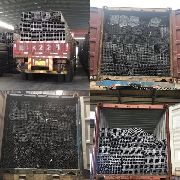 25*50mm SHS RHS Galvanized Rectangular Tubing High Weight Bearing With Grooves