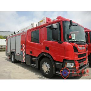 Ряд брызг пожарной машины рабочей платформы высоты деятельности в 25 метров воздушный над 60m