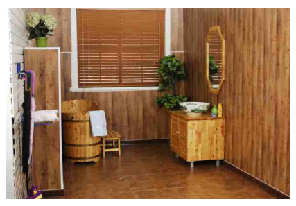 Темный - серая панель PVC Wpc для антисептика оформления 3m стены