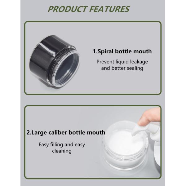 Косметическая акриловая безвоздушная забота кожи опарника упаковывая 50g