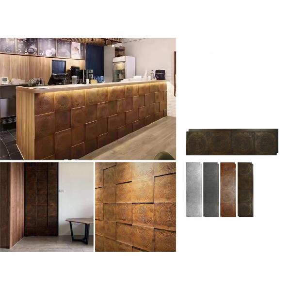 Древесное кольцо Дерево Коричневое Культивированный камень Кирпич 1160x300x30 мм Водонепроницаемость Хорошее уплотнение