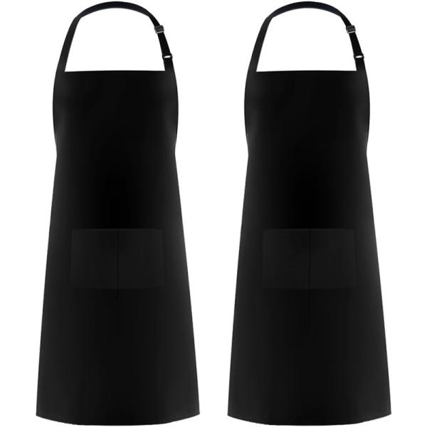 Uniform Fabric Type Custom Logo Waterproof Chef Kitchen Apron for Cafe Restaurants Cooking