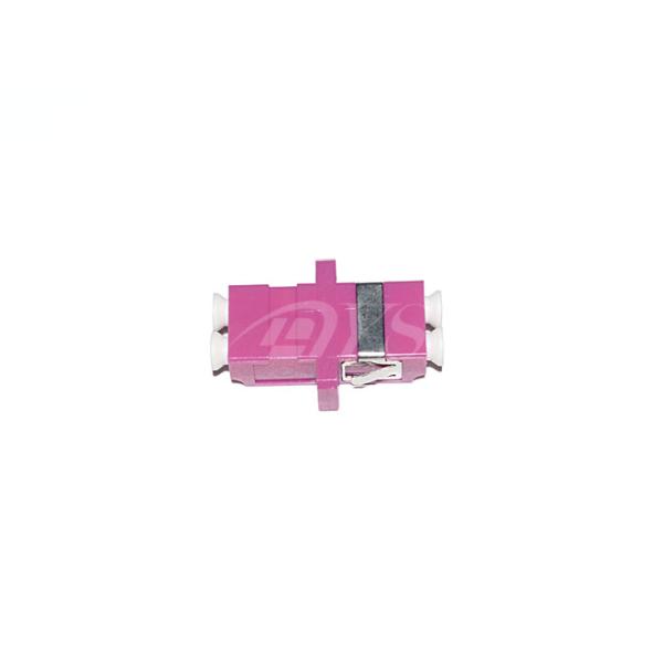 LC / UPC SM SX Ceramic Plastic Fiber Optic Adapter , Hign Reflection Losssize Precision