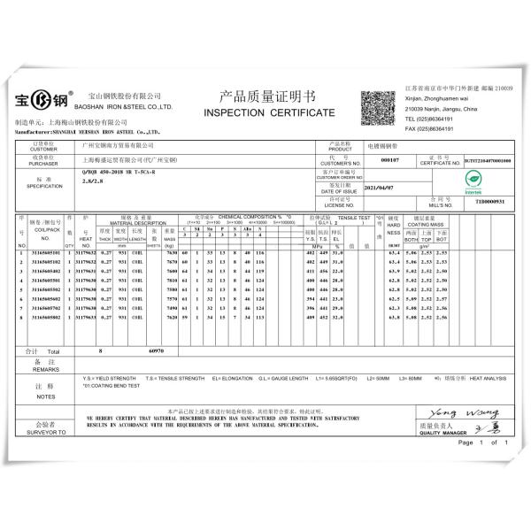 SPTE TFS электролитическое TH520 покрытое Chrome, TH580, DR9, катушка Tinplate SPTE стальная