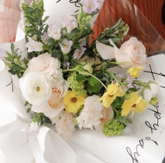 Papel de embalaje de flores de alta gama de internet minimalista de celebridades