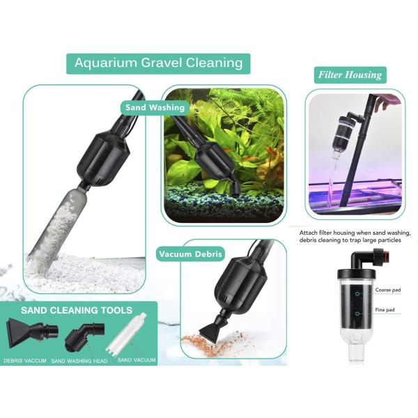 12V DC Aquarium Gravel Cleaner