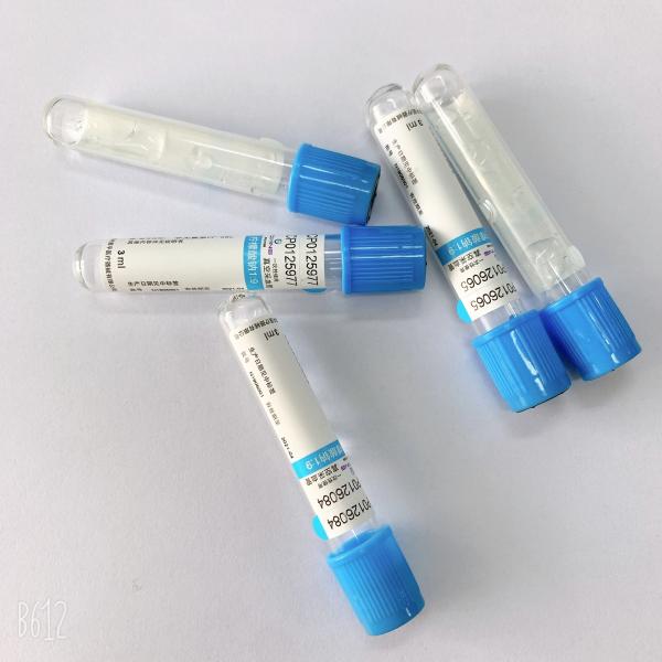 Luz - cores e testes azuis de Vacutainer 1ML-6ML dos tubos da pinta para a flebotomia