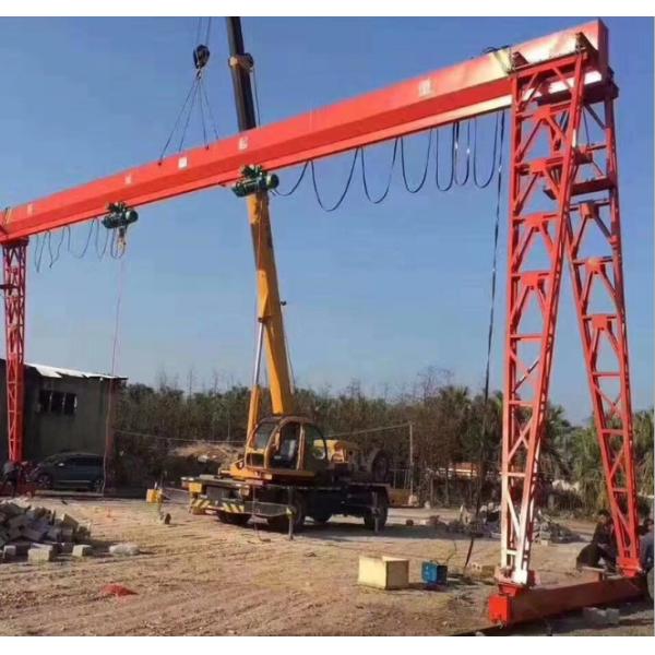 MH 2t Electric gantry crane，Outdoor stockyard, gantry crane, electric hoist