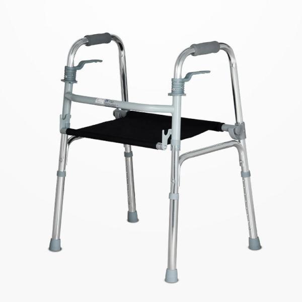 Durable Lightweight Mobility Walker , Elder Disabled Drive Deluxe Folding Walker