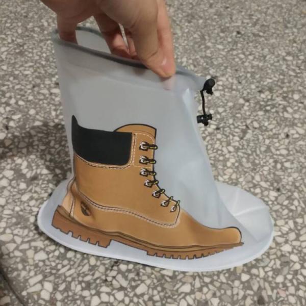 Waterproof Plastic High Heel Boots Rain Shoes Cover For Rain,  ankle Boot Foldable Waterproof Rain Shoes covers