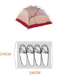 Multi-Person Family Camping Tent  Breathable Mesh Camping Tent  GNCT-023