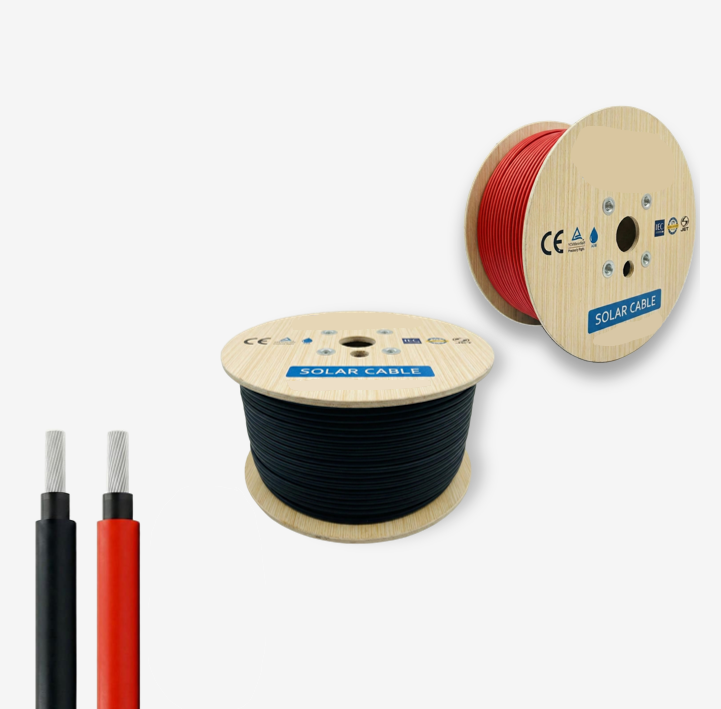 Solar PV Cable with More Than 25 Years Service Life XLPE Copper Material and 12AWG Cross Section for Solar PV Installations