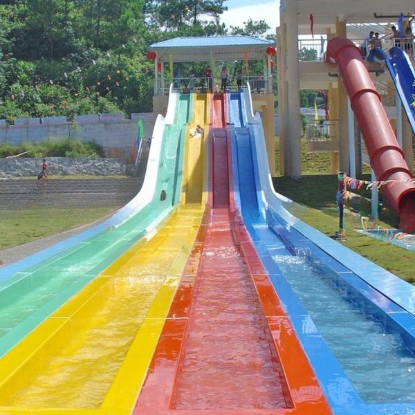 Семейный радужный водный горка водный горка для парка отдыха