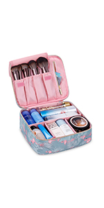 Travel Makeup Cosmetic Skincare Organizer, Toiletry Bag, Foldable Duffel Bag, Multiple Storage Compartments