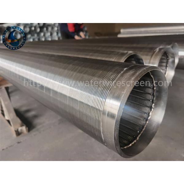 Stainless Steel Od168mm Wedge Wire Screen Pipe With 1.0mm Slot