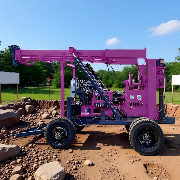 Hydraulic Core Drilling Rig Geological Mobile Drilling Rig High Efficiency Rotary Core Drilling Machine