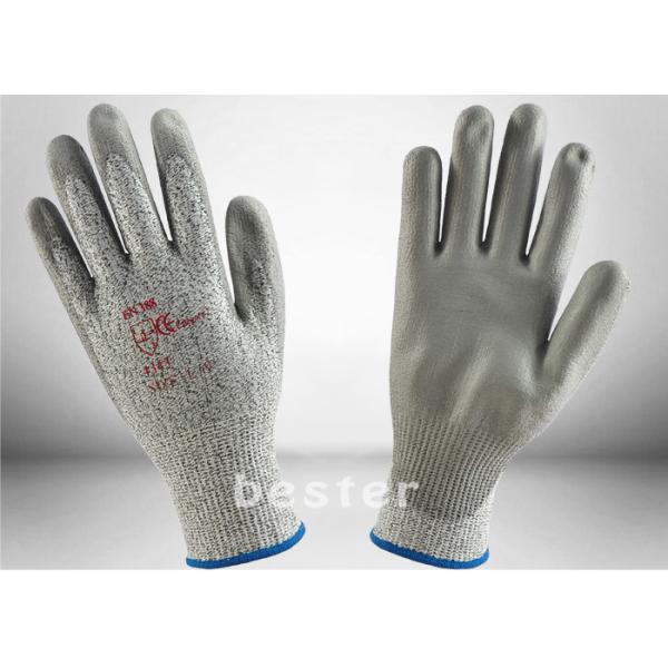 Покрытый ПУ перчаток вырезывания безопасности кухни отрезка 5 ХППЭ анти- ровный увеличил Тактилиты