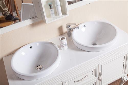 Moisture Proof Bathroom Sinks And Vanities / Double Sink Vanity Corrosion Resistance