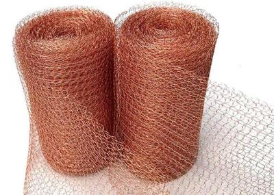 Pure Copper Knitted Mesh Divided Into Round Wire And Flat Wire