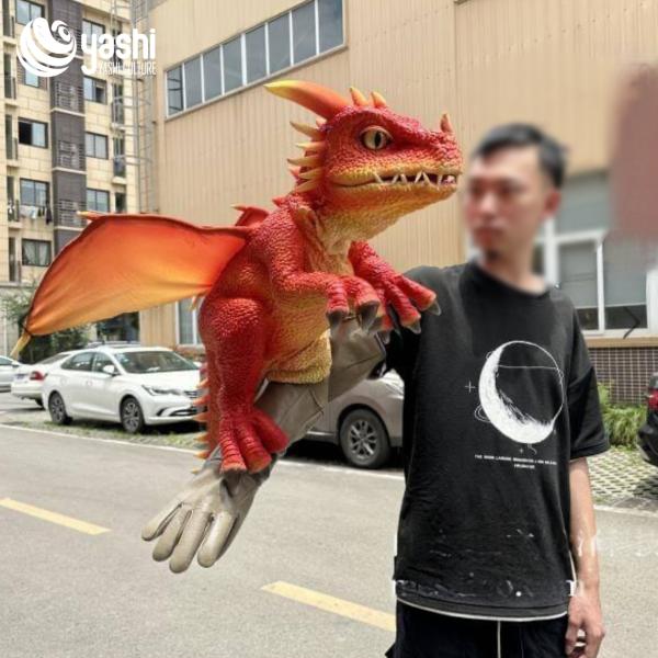 Interactive Dinosaur Hand Toy For Family Party Entertainment