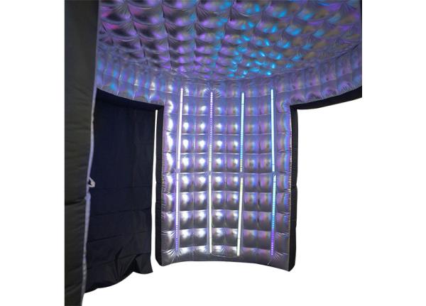 OEM Silver Photo Booth Enclosure Inflatable Picture Booth For Openings Market Activities