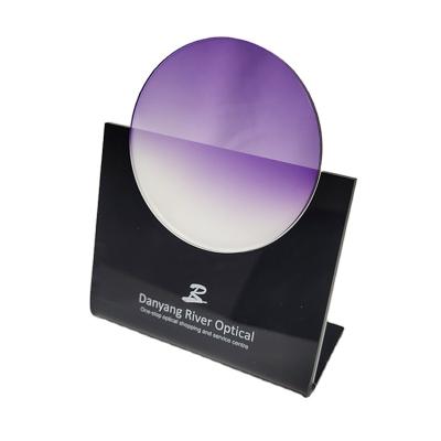 MR-8 1.60 Gradient Tinted Purple Eyeglass Lenses for Rimless Frames