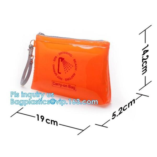 PVC zipper bag transparent plastic self-sealing bag socks plastic bag stationery bags custom, vinly slider zipper packag