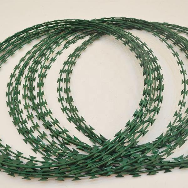 razor barbed wire   barbed wire with blades   razor wire coil
