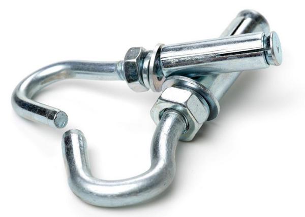 Hot-Dip Galvanized J-Type Anchor metal Bolt M30 with Zinc-Flake Coating for Heavy Equipment Foundation Fixing