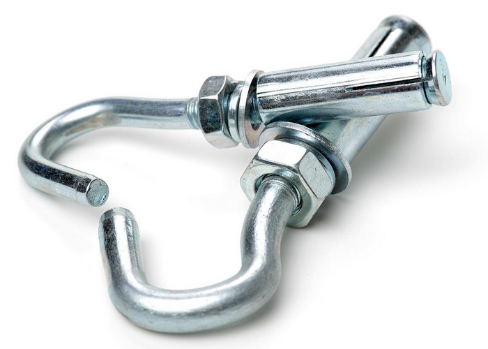 Hot-Dip Galvanized J-Type Anchor metal Bolt M30 with Zinc-Flake Coating for Heavy Equipment Foundation Fixing