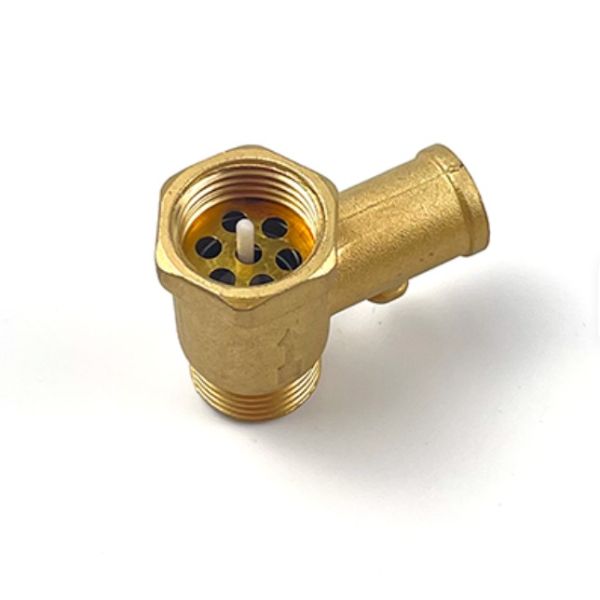 Brass Water Heater Safety Relief Valve Body Thread Backflow Preventer Valve Body for Electric Water Heater Pressure Protection