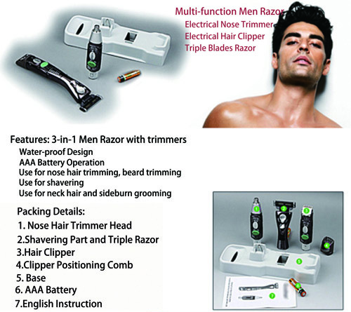 Customized Hair Beard Trimmer For Beard Styling , Easy Control Electric Hair Cutter